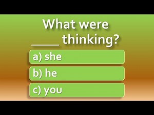 Past Continuous Tense | English Grammar Test