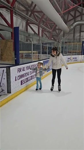 Learning to ice skate!