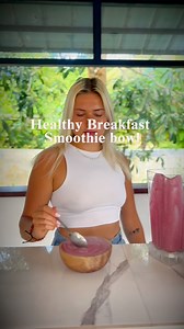86K views · 1.1K reactions | Healthy smoothie bowl recipe! Just blend the fruits with coconut milk! The key is to use frozen fruit so it’s nice and thick#fitness #wellness #HealthyEating | Island Barbie | Facebook