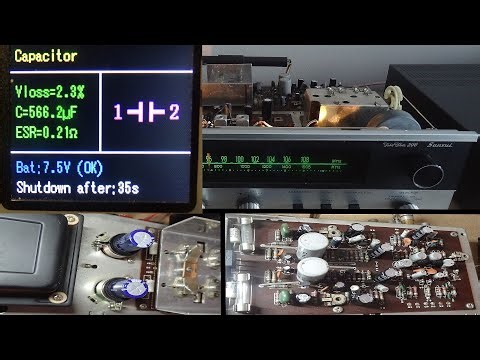 Old Capacitor How Bad Are They ? . Testing old Capacitors from a Sansui Receiver. recapping