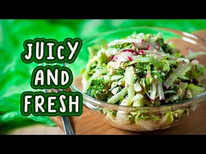 Refreshing Cabbage Salad with Red Radish | Tasty Summer Recipe