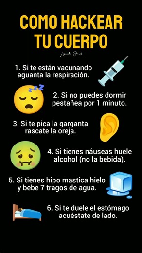 Como hackear tu cuerpo.