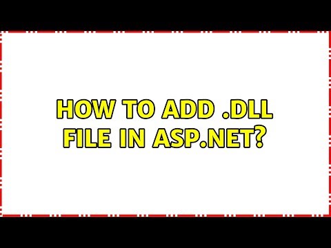 How to add .dll file in asp.net?