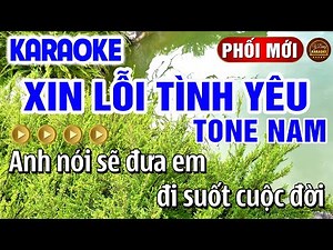 Xin Lỗi Tình Yêu Karaoke Tone Nam Nhạc Sống Hay Nhất 2025 | Y Dung Karaoke