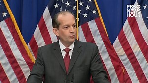 13K views · 495 reactions | "I don’t think we can say, yeah, take a case that is this old and fully know how it would play out today." — Labor Secretary Acosta while recalling his role in the 2008 Jeffery Epstein case: https://to.pbs.org/30qeDAj | PBS NewsHour | Facebook