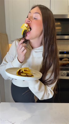 Easy 2-Ingredient Crêpe Style Eggs Recipe