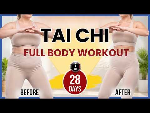 7 Mins Full Body Tai Chi Walking (Burn Fat Fast)🔥