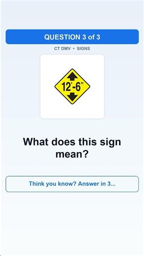 Connecticut DMV Road Sign Quiz 🚦 Can You Pass? #shorts