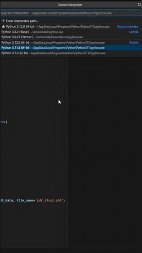 Cómo cambiar la versión de Python en Visual Studio Code