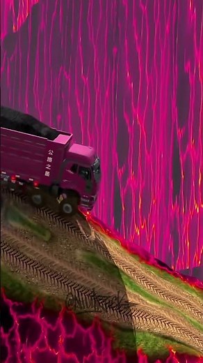 Truck descends mysterious mountain #niutruck #snowrunner