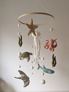 Ocean Baby Mobile, Sea Themed Nursery, Baby Mobile With Jellyfish, Octopus Crib Mobile, Dolphin Cot Mobile, Sea Life Gift, Baby Gift - Etsy