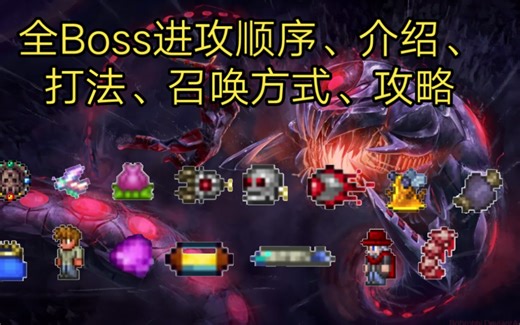 [泰拉瑞亚]Boss召唤、顺序、介绍、描述、攻略、全Boss事件
