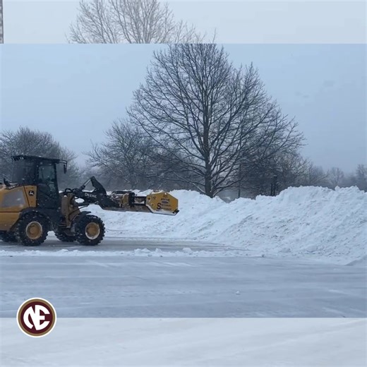 The NESD maintenance team is out working hard to clear sidewalks and parking lots, keeping our schools safe and ready for everyone’s return. Stay warm - Go Pickers! 🍇❄️ #gopickers | North East School District