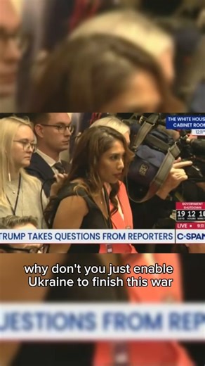 🇺🇦 My question to Donald J. Trump at the White House today. | Latika M Bourke