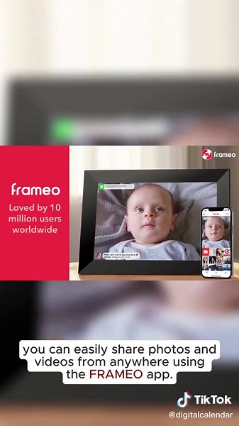 FRAMEO Digital Photo Frame wifi 10.1 Inch, Smart WiFi Digital Picture Frame, Touch Screen Display, 32GB Storage Auto-Rotate Easy Share Photos or Videos in Frameo Free App from Anywhere Best Gift #photoframe #digitalframe #digitalpictureframe #digitalphotoframe #pictureframes #perfectchristmasgift #smartpictureframe #christmaspictures #artdisplayframe #photoframes