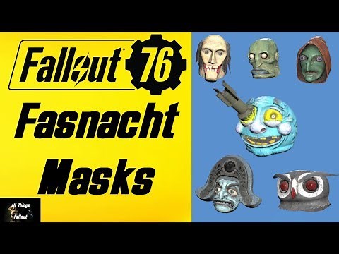 Fallout 76 All Fasnacht Masks / Head wear
