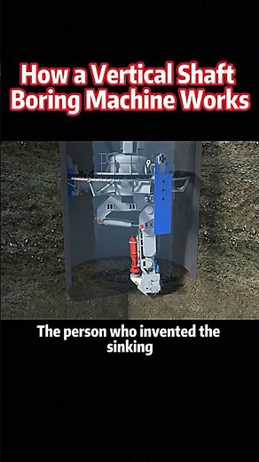 How a Vertical Shaft Boring Machine Works #foryou #interesting #science #engineering