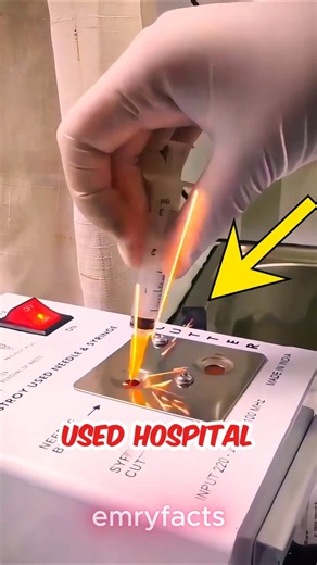 How Hospitals Melt Used Needles Instantly! 🧲🔥