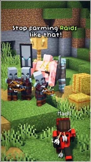 Minecraft Raid Farm! 🔥 #minecraft