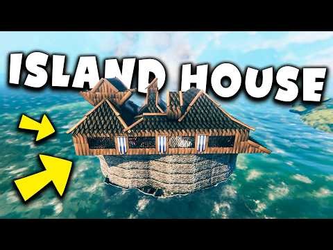 Island House | Building a big house on a very small island | VALHEIM