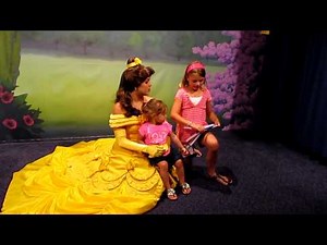 Meeting Princess Belle in Town Square Theater Meet & Greet Magic Kingdom Disney World