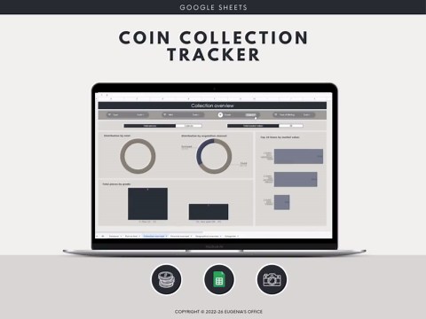 Coin Inventory Log Coin Collection Log Coin Collection Inventory Book Coin Collection Spreadsheet Coin Collector Currency - Etsy
