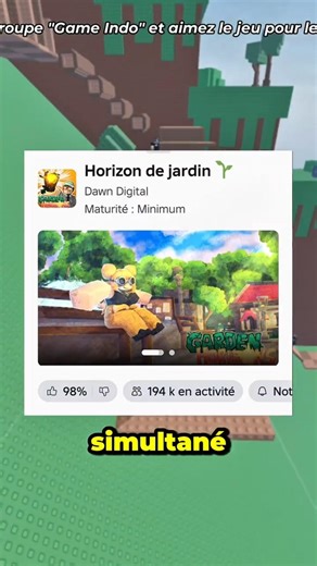 🌱Ce nouveau jeu Roblox vient de battre 1 record du monde ?#roblox #shorts #info