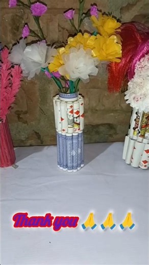 💐 Old Cards ka kamaal 😱 | DIY Flower Pot Idea#diy#viral#craft #shorts#trending#flowerpot #handmade🙏🙏