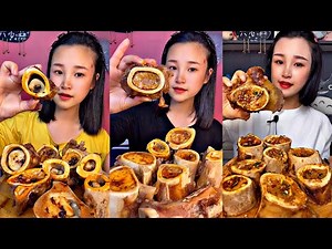 ASMR MUKBANG – Eating Beef Bone Marrow 🍖🔥 Super Creamy Sounds