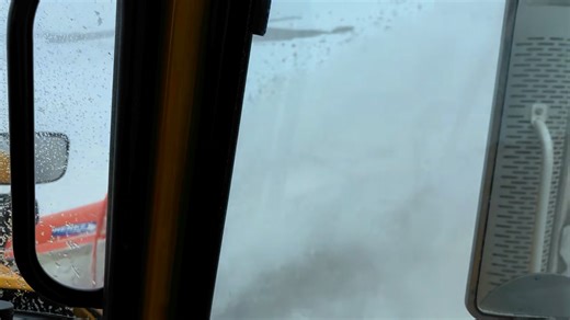 Roadways are slick with snowfall. Our crews are out clearing and maintaining the roads. Please give them room to work. Video taken on I80 by Arlington. | WYDOT District 1 - Southeast Wyoming