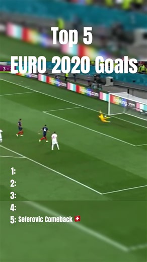 Memorable Goals from Euro 2020 Tournament