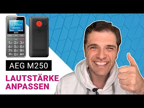 AEG M250 📱 Lautstärke einstellen - Anleitung Deutsch