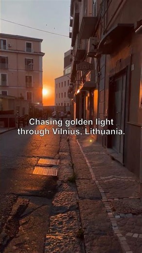 Vilnius, Lithuania: Golden Hour Magic on Ancient Streets ✨