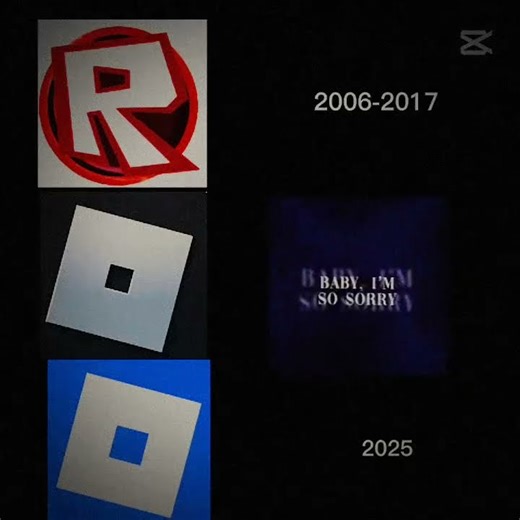 all the roblox logos over the years] the black one 😮‍💨🤕