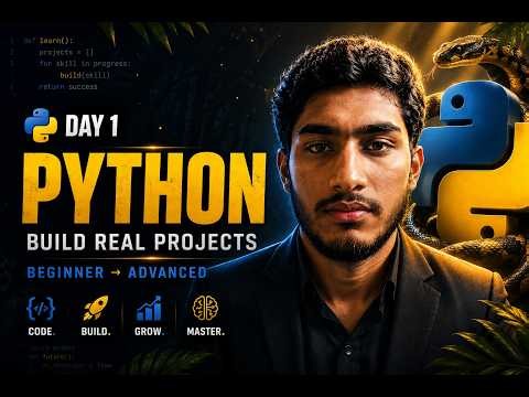 🔴 LIVE: Learn Python by Building Real-World Projects | Beginner to Advanced