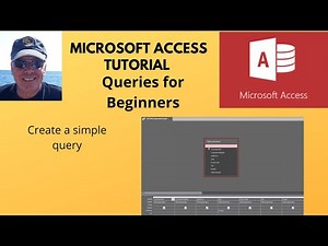 Basic query in Microsoft Access. Create a query.