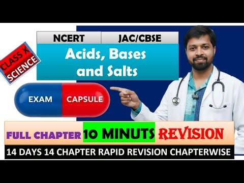 Acids, Bases & Salts | Rapid Revision | 10-Min Exam Capsule | Class 10 Science