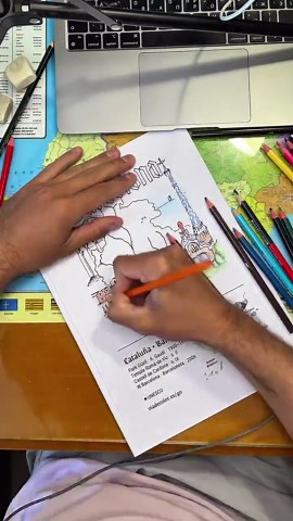 Spain Coloring Book – East | Hand-drawn Printable Travel Coloring Pages | A4 & US Letter - Etsy