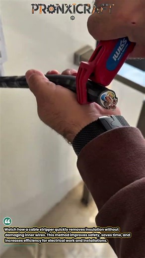 Electric Cable Stripping Made Easy | Fast & Safe Wire Prep Trick
