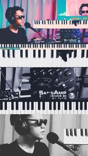 SansAmp BDDI V1 (Late) x Synth Bass (Roland RD-2000) : Dirty Bass Synth Loop & Tone Jam #shorts