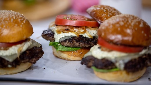 Steak smash burger with poblano aioli: Get the recipe!