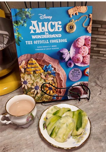 Heart-Shaped Cucumber Sandwiches Inspired by Alice in Wonderland