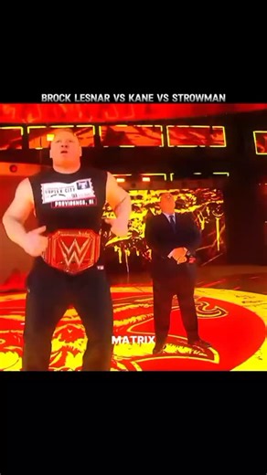 sharjeelkhan | TRIPLE THREAD MATCH BROK LAZNER VS BROWN STROWMAN VS KANE💔💔 #wwe #viral #foryou #viralvideos #trending #reelinstagram | Instagram