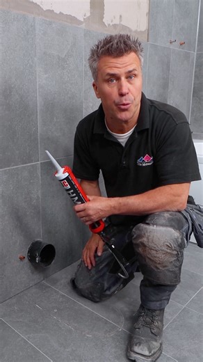 Sealing your floor and wall tiles where they meet is essential! It's simple to do with this DIY guide! #seal #mastic #caulk #3csealants #3cHM #diy #bathroom #mrandmrsdiy | Mr and Mrs DIY