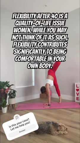 Flexibility after 40 #yoga #yogaforbeginners #flexibility #menopause #yogateacher