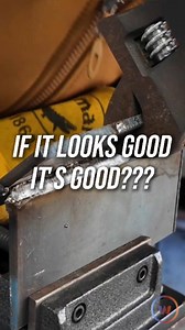 A weld that looks good can still be unsafe. Austin’s weld looked fine but the polarity was mixed up giving him zero fusion. This is why processes like X Ray, dye penetrant, and mag particle inspection are used on critical welds. Watch the full breakdown on YouTube https://youtu.be/sC2RjZDeFfU | Weld.com