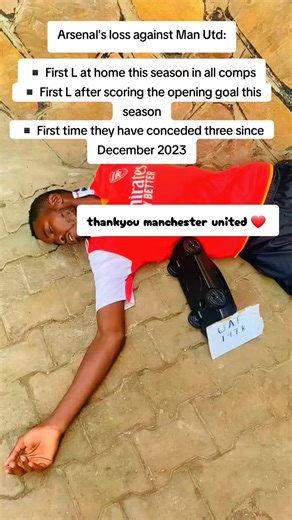 Arsenal Suffers Home Defeat Against Manchester United