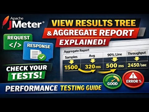 JMeter View Results Tree & Aggregate Report Explained | Performance Testing for Beginners