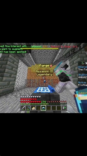 My first ever legendary rune enchant Cubecraft skyblock