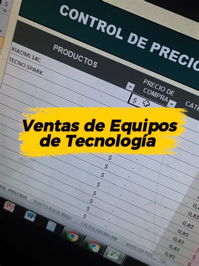 control de precios para equipos de tecnología 📱📊
